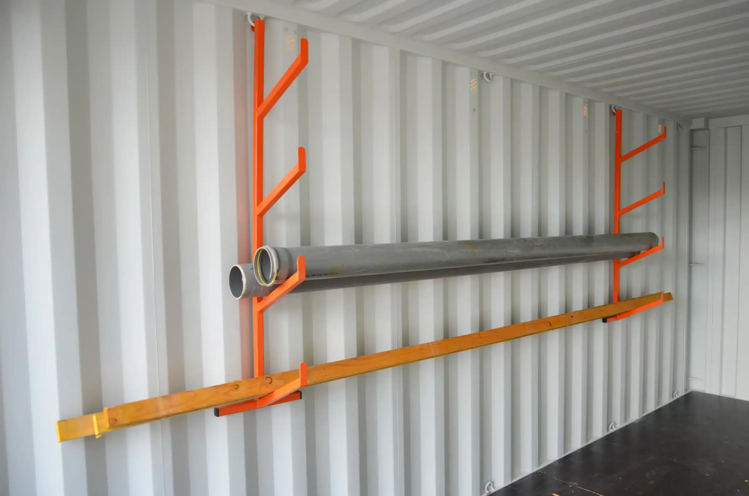Etagère à tuyaux pour container, support suspendu conteneur 20pieds ou 40 pieds