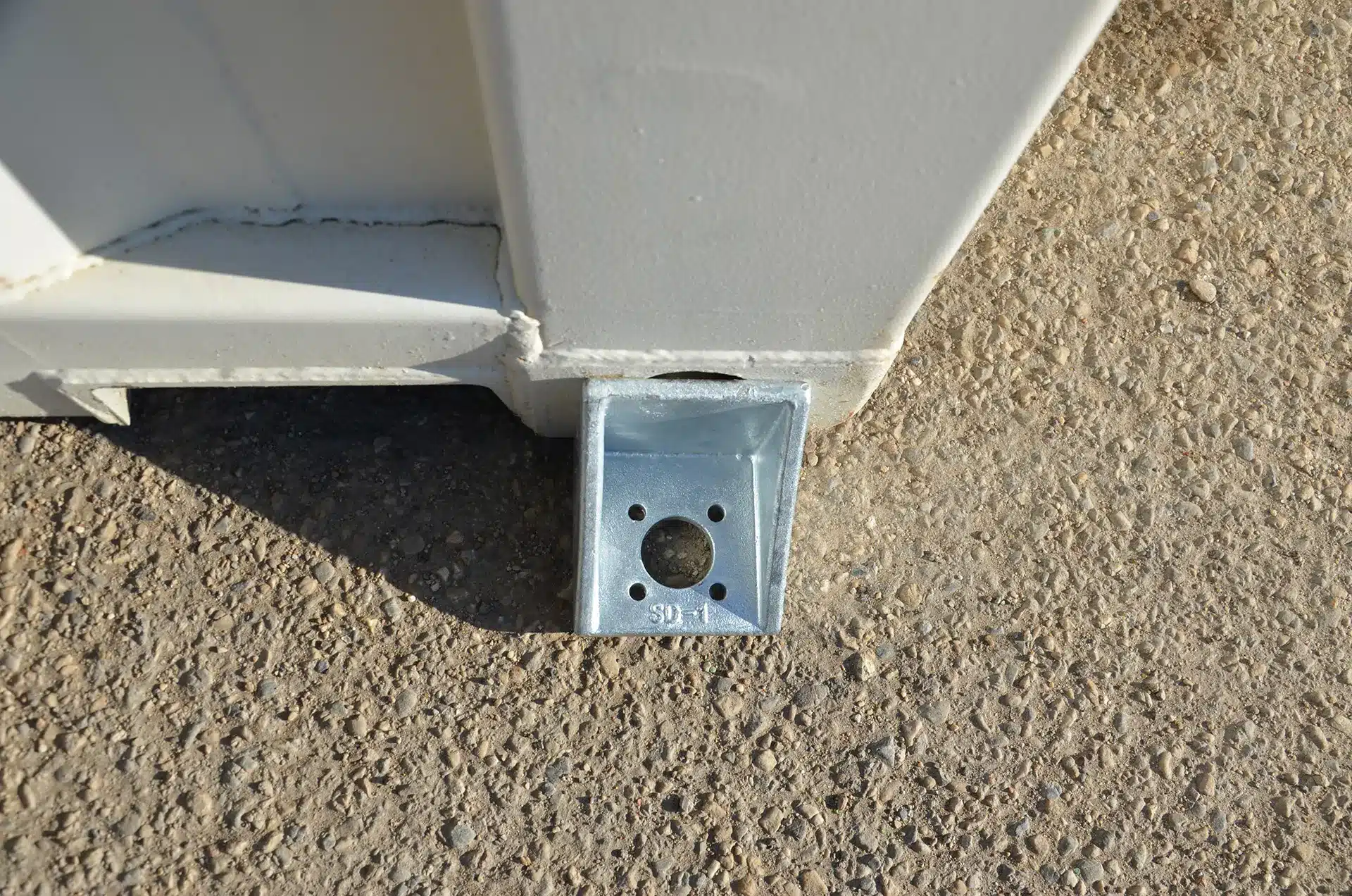 Vue twistlock à visser pour container maritime